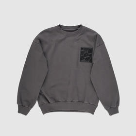 PHILIPPE MODEL 男士字母盾牌橡胶贴片棉质卫衣 蓝色 SCNU SB05 27