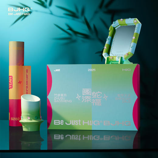 【蛇年限定】 BJHG不计后果创意礼品香薰蜡烛桌面镜春联国潮摆件 商品图0