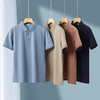 【DKP】大依优型大码Polo衫弹力翻领T恤轻奢休闲纯色短袖男宽松T恤上衣胖子 商品缩略图7