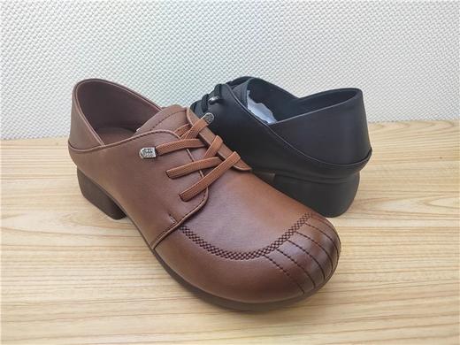 豪行23394566真皮复古休闲低跟女鞋单鞋皮鞋 商品图0