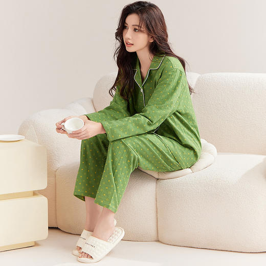 全棉家居服睡衣纯棉居家服四季套装花妍系  良品 商品图4