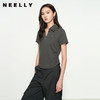 NEELLY纳俪商场同款春新款POLO领显瘦休闲短袖T恤女时尚设计上衣N25031T01121 商品缩略图0