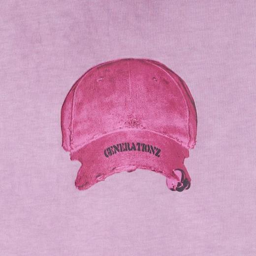 6001夏季新款时尚个性国潮设计感帽子印花圆领短袖T恤宽松休闲上衣 商品图3