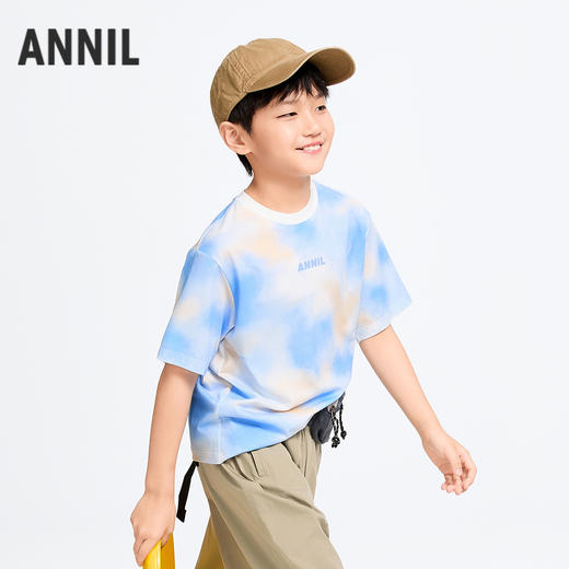 男童圆领SORONA短袖T恤夏季新款安奈儿童装实体店同款AB511525 商品图2