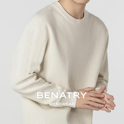 贝纳川基础圆领套头毛衣ECP316001 商品图3