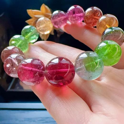 13mm-14mm单圈西瓜碧玺手串 商品图1