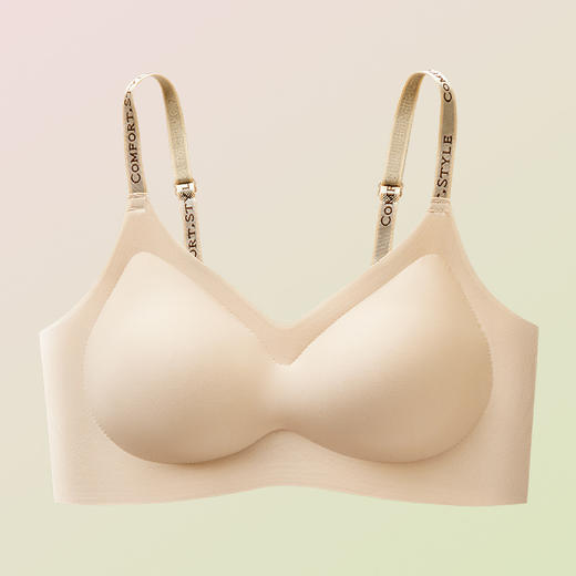 【液态支撑❗反重力内衣】一键解锁漫画身材，小胸聚拢提拉无痕，黄金三角比例软支撑聚拢，字母肩带无钢圈文胸罩固定罩杯QQ 商品图5