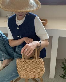 老米优品🎈3-5天。自留款。韩代 GAO品质《植物染色🌳亚麻文艺范马甲》松弛感，品质感拉满！叠搭神器~ MJ250220A