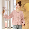新中式国风外套，时尚复古腰果花亚麻棉刺绣圆领上衣HR-GJC2519 商品缩略图2