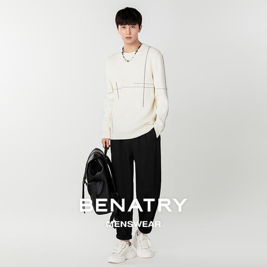 贝纳川圆领套头毛衣ECP316006 商品图1