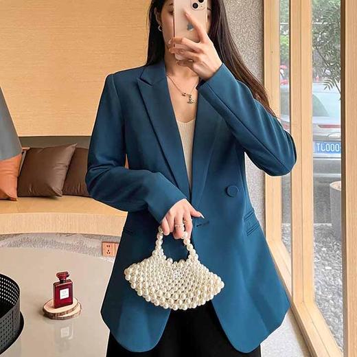 顺丰包邮洛诗琳90131春季新款通勤OL风收腰西装外套女0781 商品图3