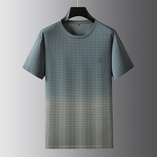 【DWP】大依优型大码短袖T恤圆领加肥加大男士大号弹力透气舒适夏季半袖 商品图6