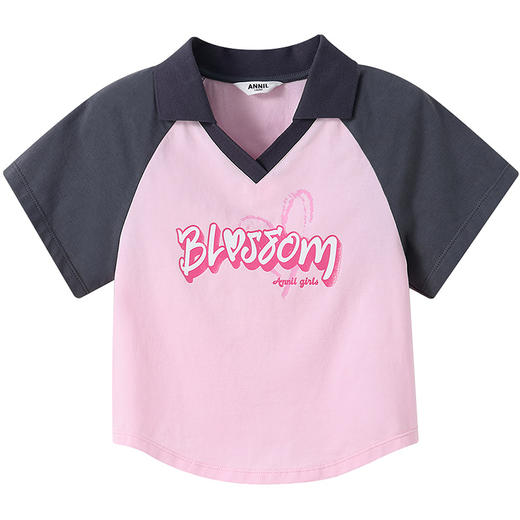 女童翻领短袖POLO衫夏季新款安奈儿童装实体店同款AG511583 商品图9