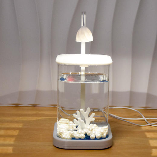 【恒温加热！高透玻璃！】鱼专用缸 高透小型 懒人造景 玻璃桌面专用鱼缸 恒温加热鱼缸 网红礼物-QQ 商品图3