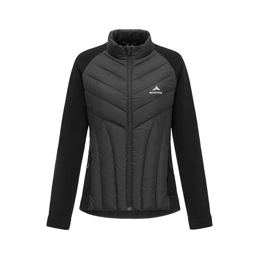 24/26SURPINE羊毛一体织拼接羽绒服 女黑 商品图0