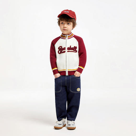 男童全腰单裤春季新款安奈儿童装实体店同款XB516727 商品图3