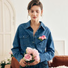 OLrain欧芮儿法式长袖牛仔衬衫女春季2025年新款复古宽松休闲衬衣 商品缩略图0