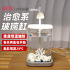 【恒温加热！高透玻璃！】鱼专用缸 高透小型 懒人造景 玻璃桌面专用鱼缸 恒温加热鱼缸 网红礼物-QQ 商品缩略图2
