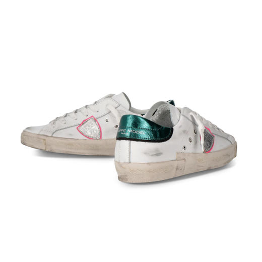 PHILIPPE MODEL 女士盾牌徽标 Prsx 休闲运动鞋 白色 PRLD VM01 商品图3