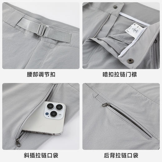 跃牌【PF系列】2025新款鸟家短裤探险徒步越野运动登山功能休闲户外速干夏季短裤62235 商品图1