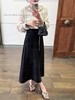 周小姐的故事 | 洋洋洒洒高级斜裁半裙 黑色 配同款腰带 商品缩略图1
