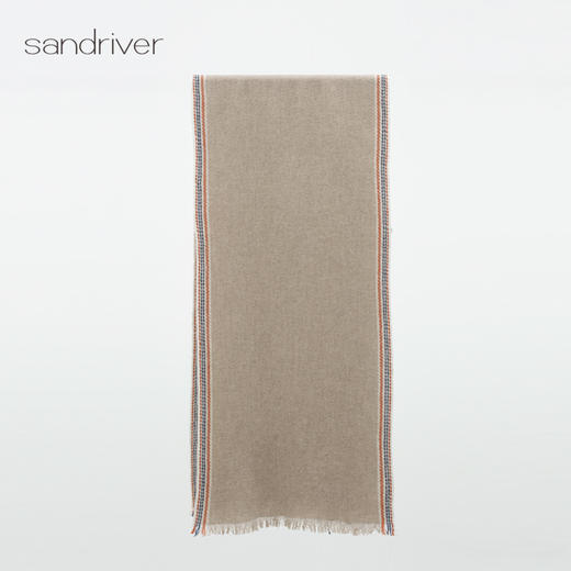 羊绒手工氆氇撞边围巾SJF96P838A 商品图4