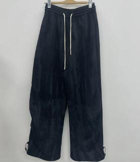 B炒花抽绳橡筋阔腿裤40930（黑）冬季944010170321