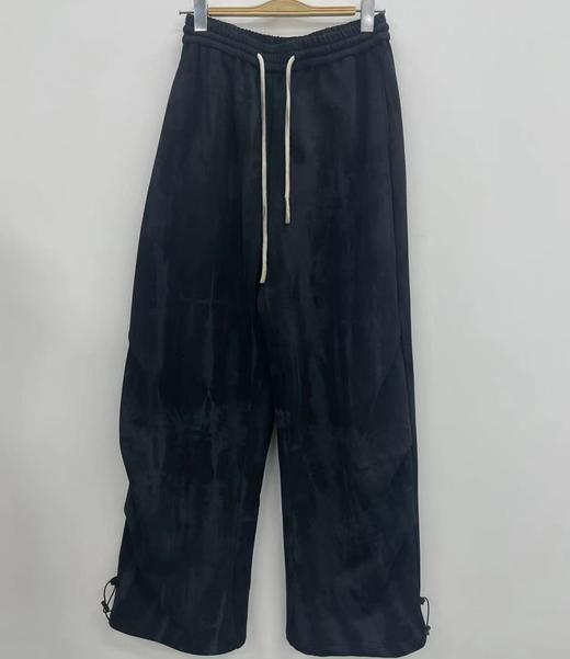 B炒花抽绳橡筋阔腿裤40930（黑）冬季944010170321 商品图0