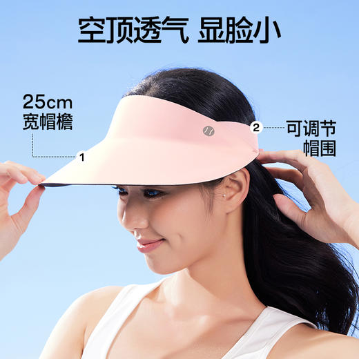 SIINSIIN空顶帽2.0女夏季遮阳帽防紫外线大帽檐显脸小防晒帽 商品图2