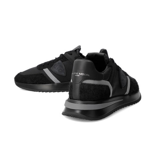 PHILIPPE MODEL 男士盾牌徽标浮雕 Tropez 2.1 休闲运动鞋 黑色 TYLU WT08 商品图3