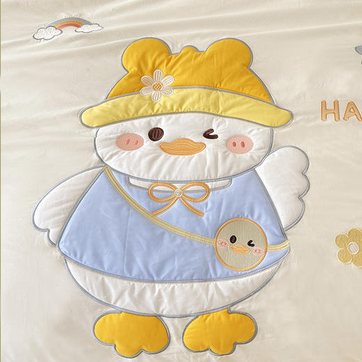 【品牌直发】加倍生活 纯棉卡通贴布绣四件套/三件套 高密细腻 圆角床单 时尚质感 色彩亮丽 商品图7