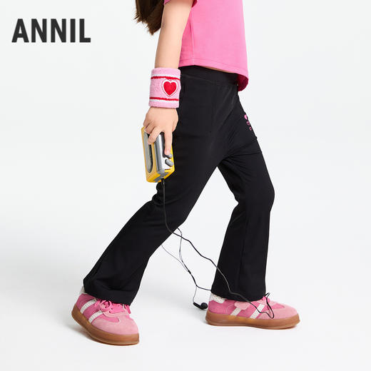 女童全腰微喇针织打底裤春季新款安奈儿童装实体店同款XG516547 商品图0