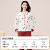 爱帝女士纯棉长袖睡衣套装草莓印花双面开衫家居服套装 商品缩略图4