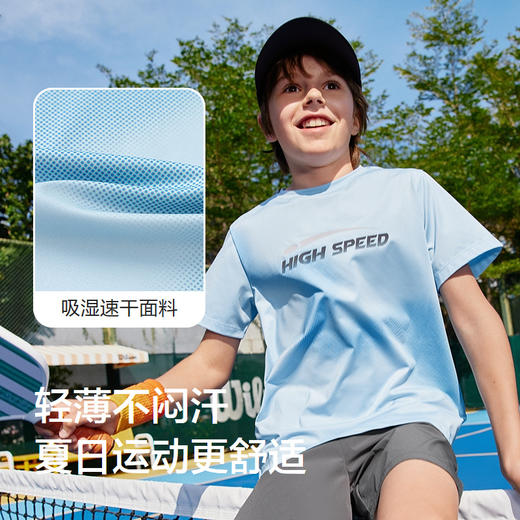 【限时秒杀】巴拉巴拉儿童短袖套装2025新款童装夏季男大童两件套休闲运动速干 商品图3