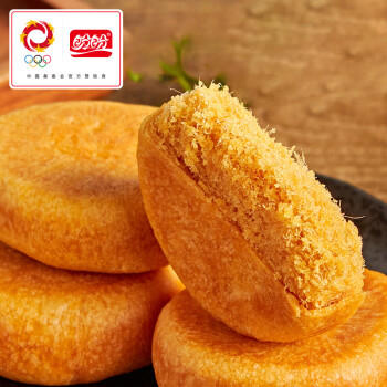 盼盼 肉松饼1000g 网红面包糕点蛋糕办公室早餐零食礼盒小吃 商品图1