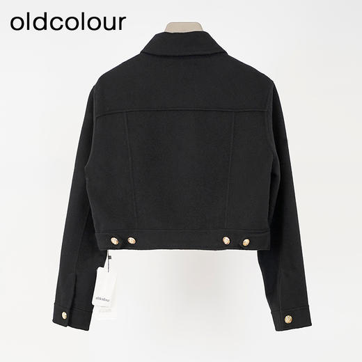 oldcolour欧珂2024春季休闲时尚纯色短款长袖短外套女Q110421A1 商品图1