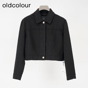 oldcolour欧珂2024春季休闲时尚纯色短款长袖短外套女Q110421A1