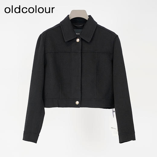 oldcolour欧珂2024春季休闲时尚纯色短款长袖短外套女Q110421A1 商品图0