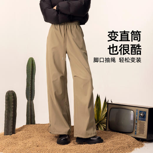 【加厚两穿-伞兵裤】逸阳秋冬保暖时尚宽松显瘦工装裤子1830 商品图5