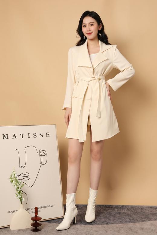 LNNNS 不对称设计感风衣外套连衣裙 15521 商品图2