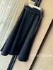 周小姐的故事 | 洋洋洒洒高级斜裁半裙 黑色 配同款腰带 商品缩略图4