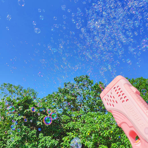 【赠10包泡泡液】百乐森双缸大号新款泡泡机20孔炫酷出泡 2色可选 赠充电线 满电可玩90分钟！ 商品图3