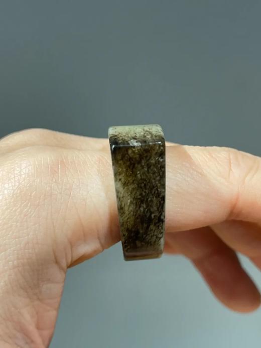 提油黑沁白玉马鞍戒，顺丰包邮 商品图7