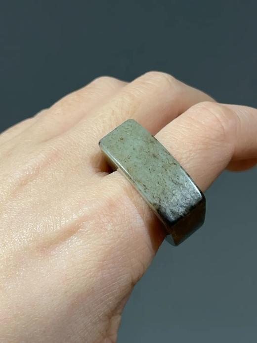 提油黑沁白玉马鞍戒，顺丰包邮 商品图9