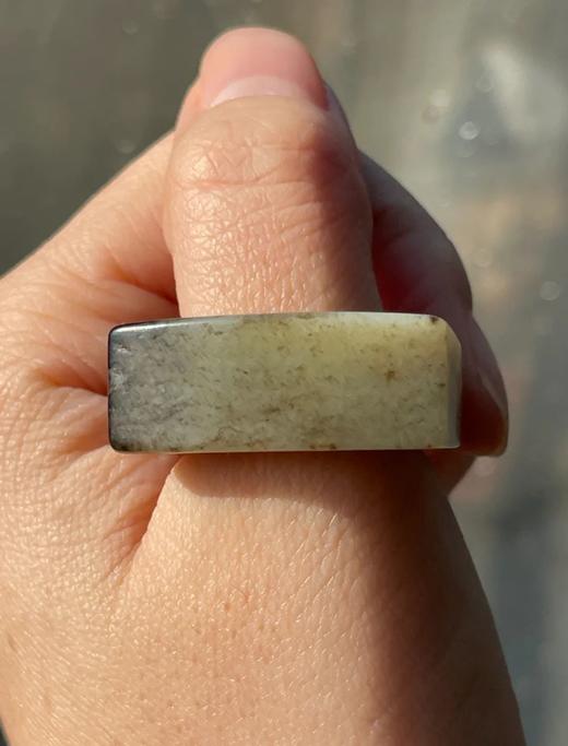 提油黑沁白玉马鞍戒，顺丰包邮 商品图12