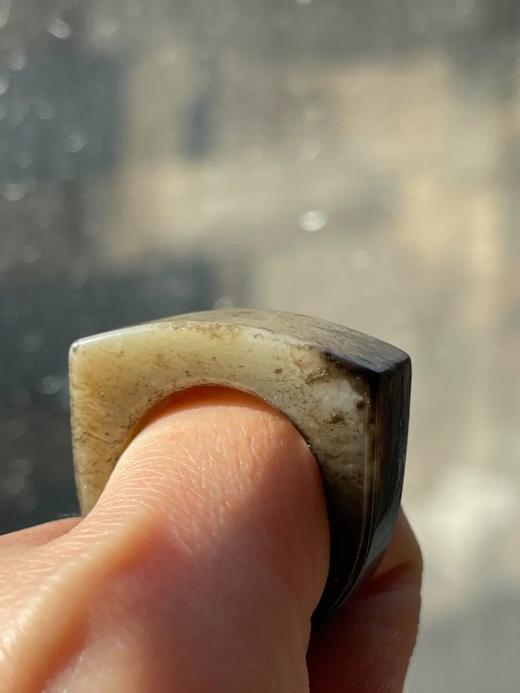 提油黑沁白玉马鞍戒，顺丰包邮 商品图11