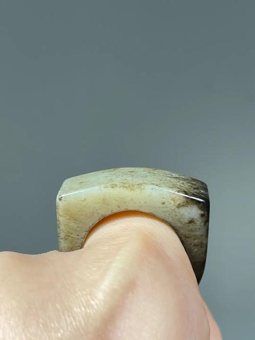 提油黑沁白玉马鞍戒，顺丰包邮 商品图13