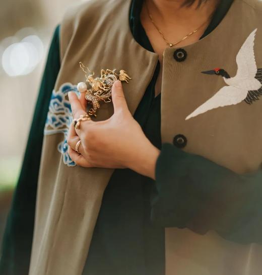 有龙则灵 | 墨龙图大尺寸胸针 商品图3