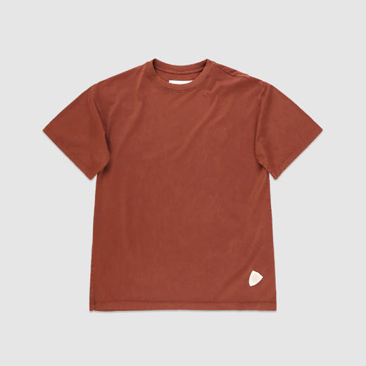 PHILIPPE MODEL 男士盾牌徽标贴片棉质圆领短袖T恤 棕色 CTSU JD12 24 商品图0