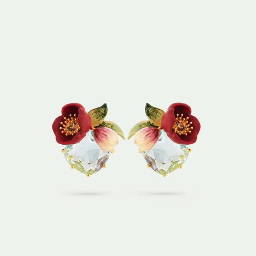 北京仓｜Les Nereides-Red hellebore flower-鹤望兰 红色 耳钉［法国设计师］ 商品图1